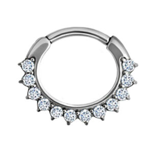 ARGOLA CLICKER 12 ZIRC AÇO