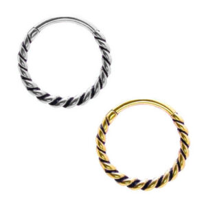 ARGOLA CLICKER CORDÃO NAUTICA AÇO