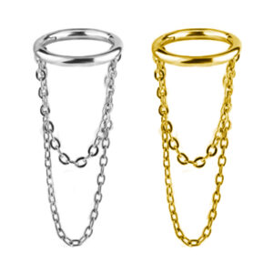 ARGOLA CORRENTE DANGLE CHAINS AÇO