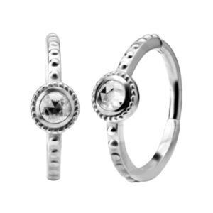 CONCH CLICKER CUT CUBIC ZIRC AÇO