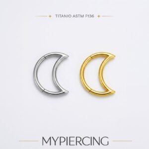 Lua Argola Clicker Titânio