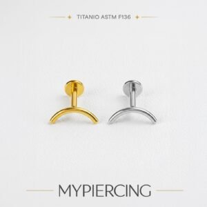 Labret Arco Liso de Titânio R/I