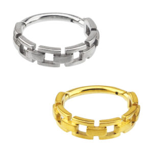 CONCH RING CHAIN STYLE AÇO