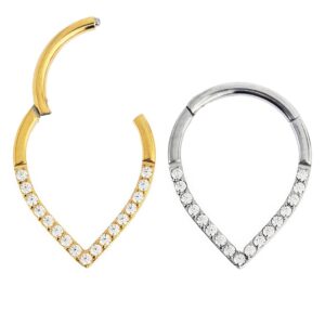 ARGOLA GOTA CLASSICA CZ TIT (CX7)