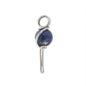 PINGENTE AÇO LAPIS LAZULI