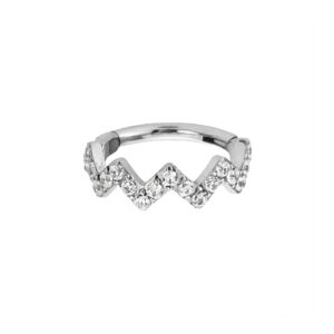 ARGOLA COROA CZ AÇO