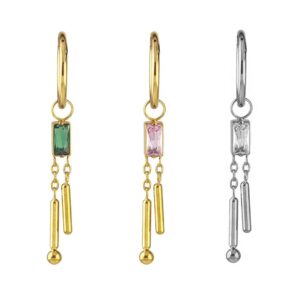 ARGOLA SQUARE NEEDLES CZ TIT (ACX23)