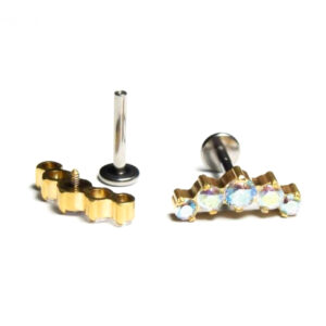 LBT CLUSTER PRONG ZIRC AÇO E HASTE TIT