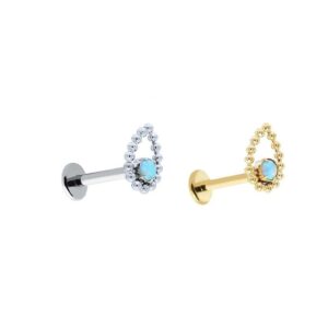LBT GOTA BEADED E ZIRC TIT R/I(CX10)