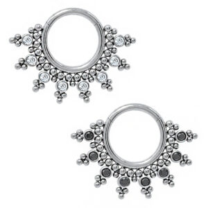 CLICKER DERVILHE 7 CZ 45 BEADED TIT (ACX1)