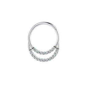 ARGOLA CLICKER DAITH DUPLO CRA ZIRC BR TIT (ACX2)