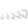 ARGOLA CLICKER SLIM CRAVEJADO ZIRC LATERAL AÇO