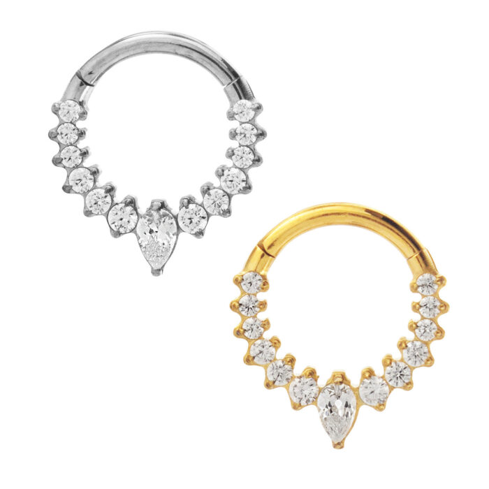 ARGOLA GLAMO MOD 2 CZ TIT (ACX9)
