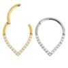 ARGOLA GOTA CLASSICA CZ TIT (CX7)