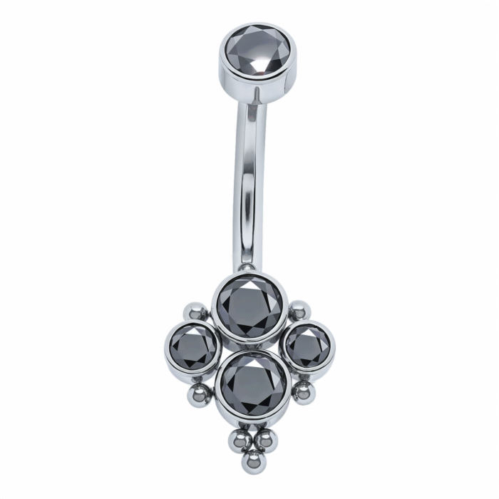 BNN LOSANGO 4 ZIRC 7 BEADED TIT (UCX6)