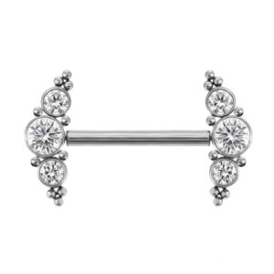 BARBELL MAMILO PIN PUSH CLUSTER INDIANO TIT