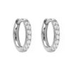 BRINCO ARGOLA SLIM CZ DUPLA FACE TIT