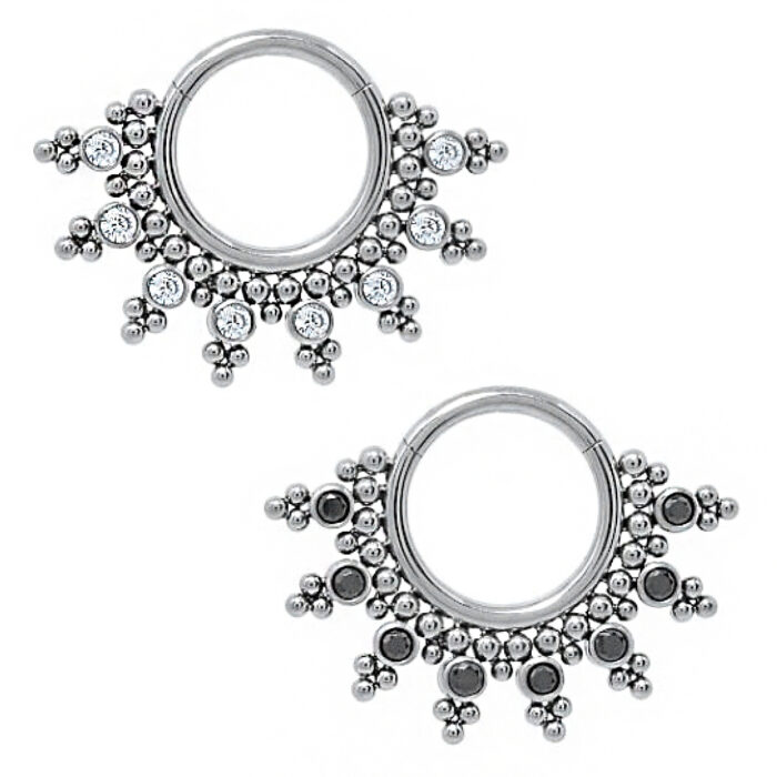 CLICKER DERVILHE 7 CZ 45 BEADED TIT (ACX1)