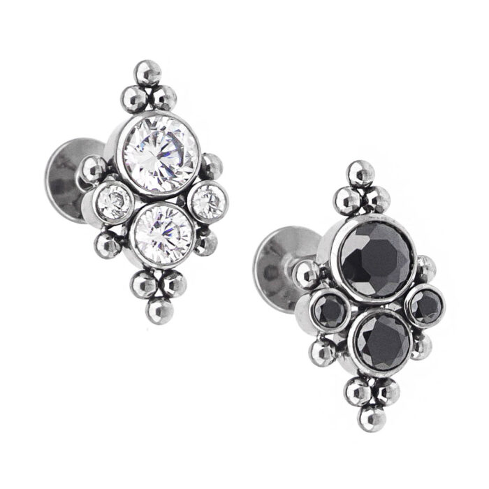 LBT PIN PUSH TIT 4P E 8 BEADED D017 (PCX3)