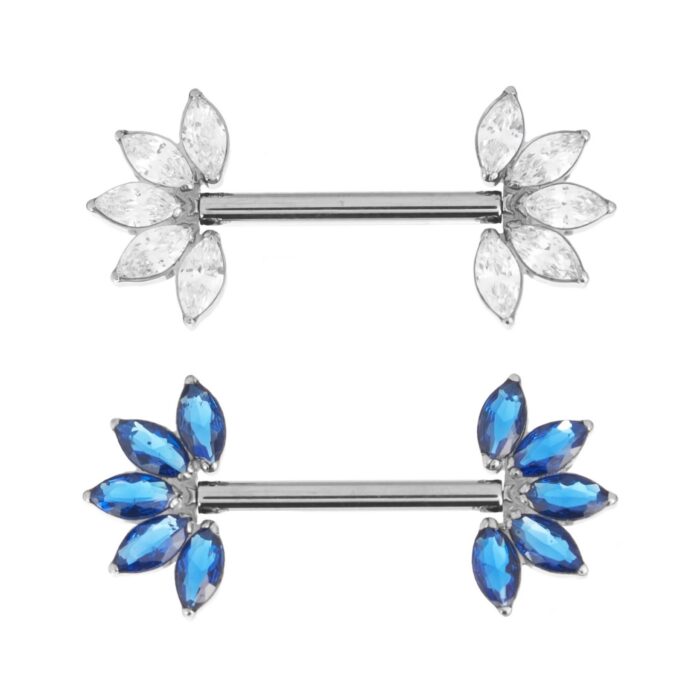 MAMILO FLOR 6 PETALAS CZ TIT