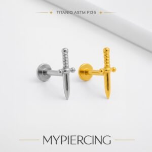 Labret Mini Adaga Lisa em Titânio
