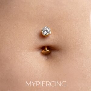 Banana Floating Navel de Titânio c/ Zircônia