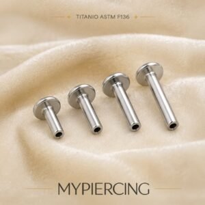 Haste de Labret Pin Push de Titânio