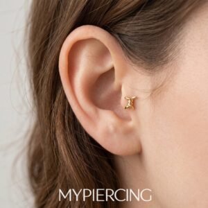 Labret Arame Farpado Titânio