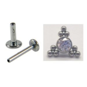 LBT TIT NAT 1P ZIRC 9 BEADED D018 (CX9)