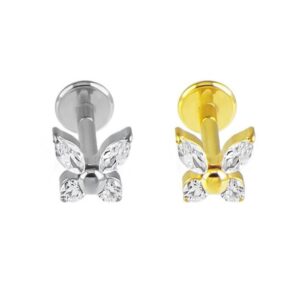 LBT BUTTERFLY CZ 2 ROUND TIT (CX38)