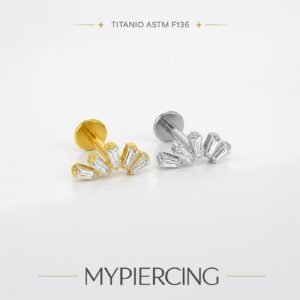 Labret Cluster Prisma de Titânio