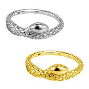 CONCH RING SNAKE AÇO