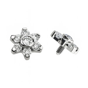 ACESSORIO FLOR DE BRILHO CZ TIT (CX1)