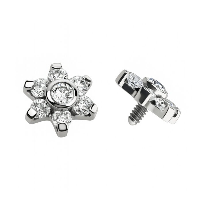 ACESSORIO FLOR DE BRILHO CZ TIT (CX1)