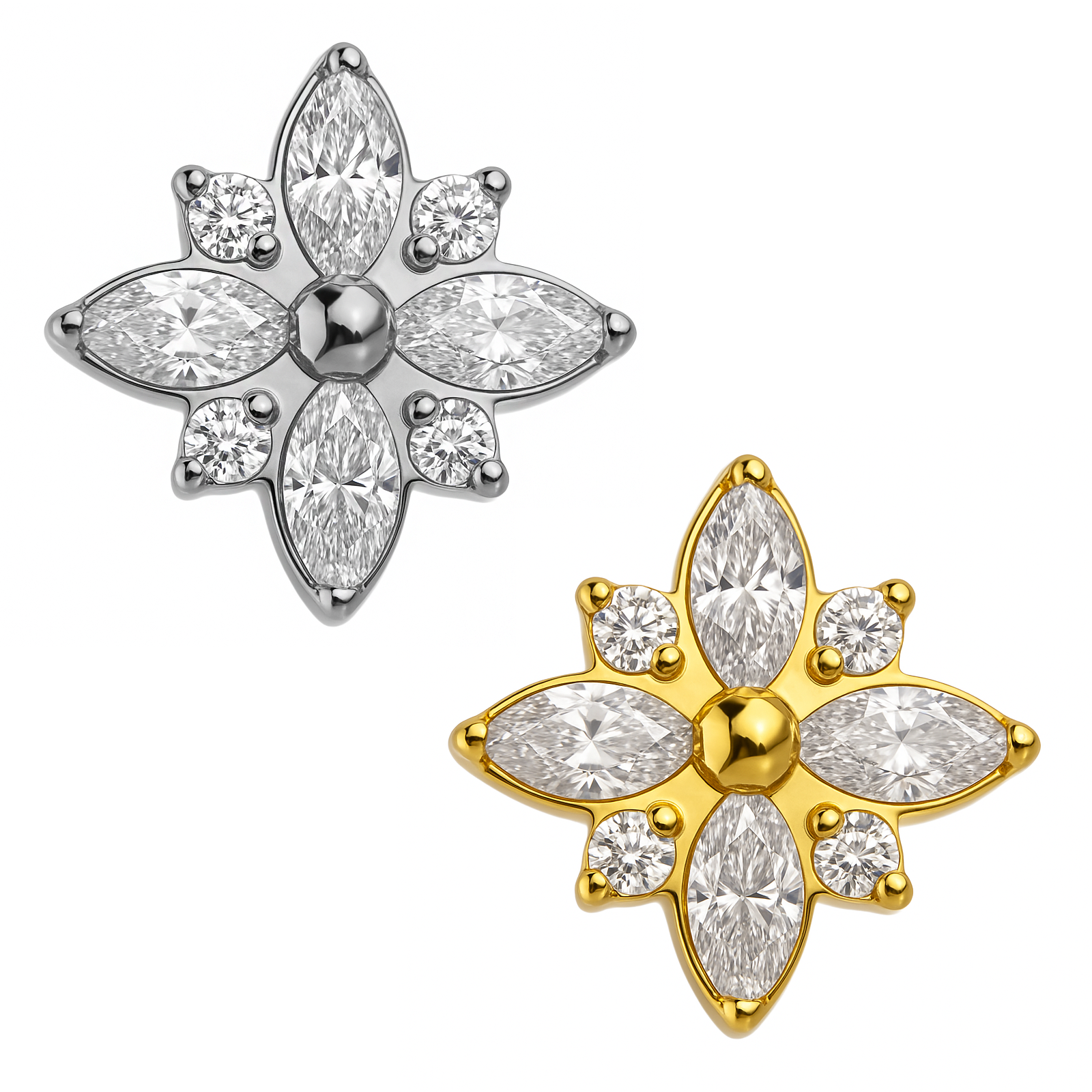 LBT FLOR MARQUISE CZ TIT (CX37)