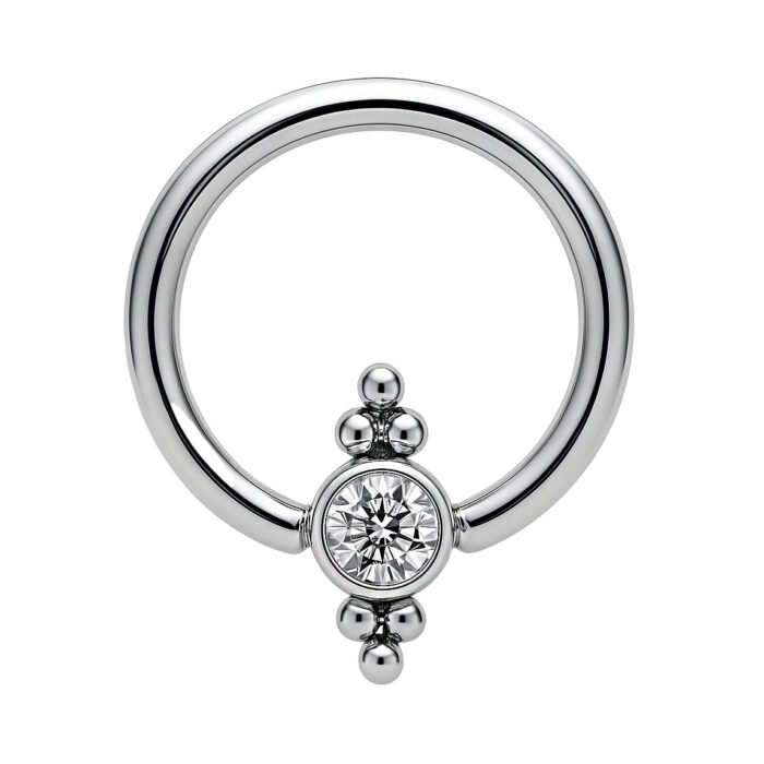 CAPTIVE TIT 1 ZIRC 6 BEADES D102
