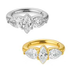 UMBIGO OVAL COBALTE SET W CZ