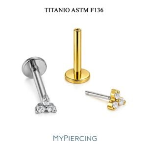 Labret Mini Trillion Push Pin Titânio