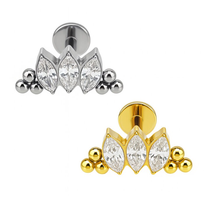 LBT 3 NAVETE BEADED TIT R/I (CX10)