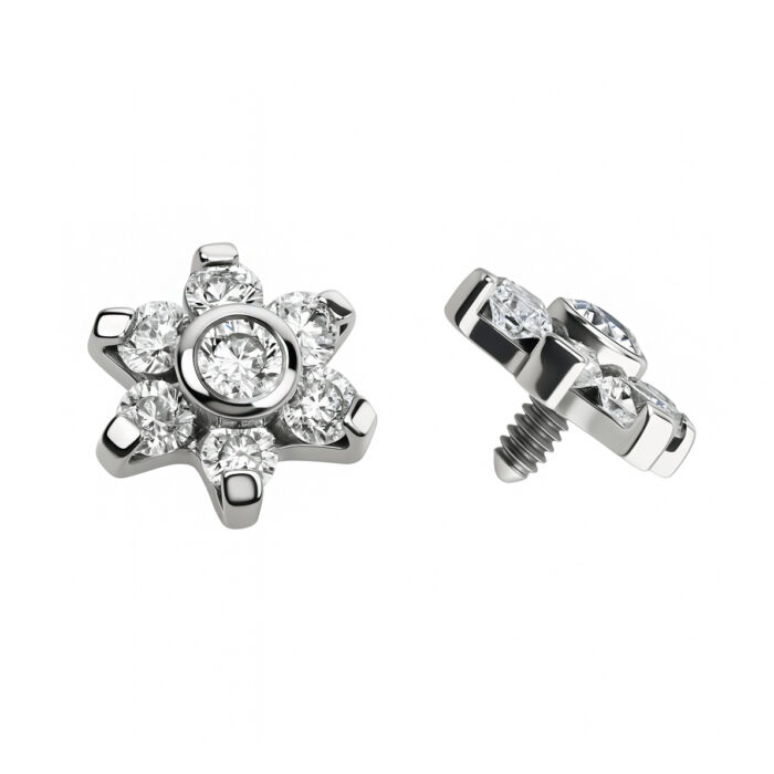 ACESSORIO FLOR DE BRILHO CZ TIT (CX1)