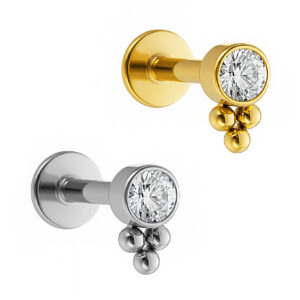 LBT PIN.P 1 CZ BR 3 BEADED TIT(PCX7)