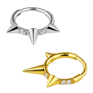 ARGOLA CLICKER CRA ZIRC 3 SPIKE TIT(ACX10)