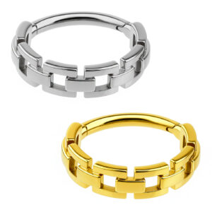 CONCH RING CHAIN STYLE AÇO