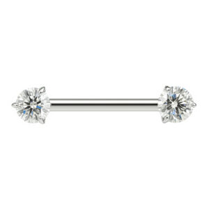 BARBELL MAMILO CUBIC ZIRC TIT