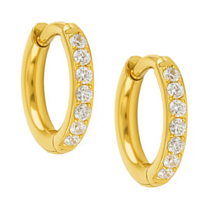 BRINCO ARGOLA SLIM CZ DUPLA FACE TIT