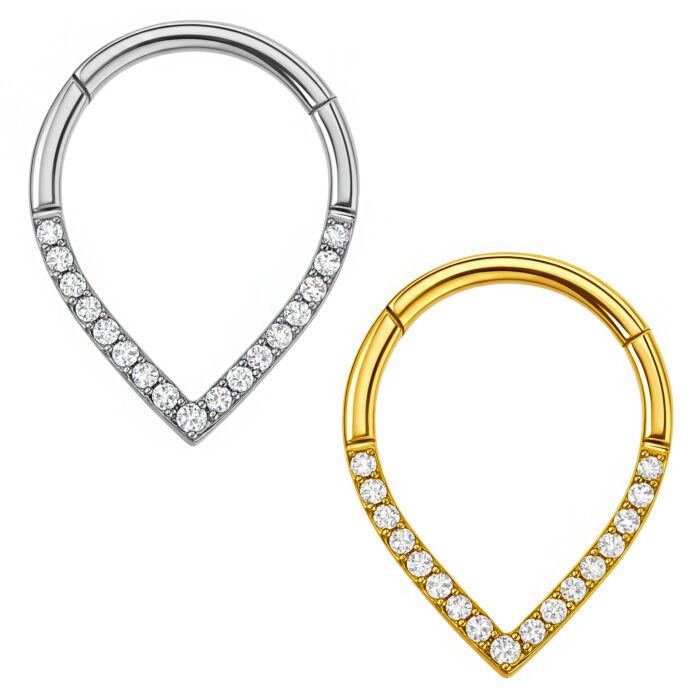 ARGOLA GOTA CLASSICA CZ TIT (CX7)