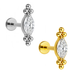 LBT NAVETE 6 BEADED CZ TIT (CX3)