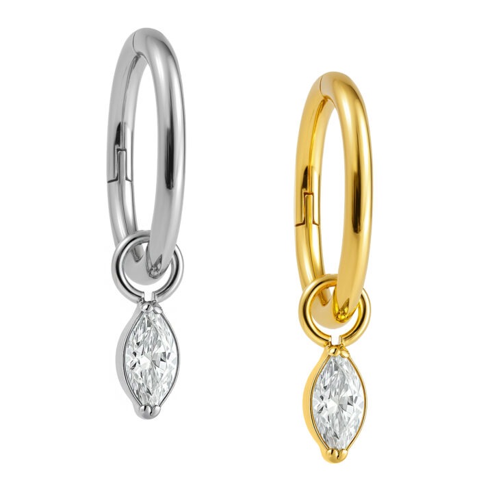 ARGOLA PINGENTE NAVETE TIT