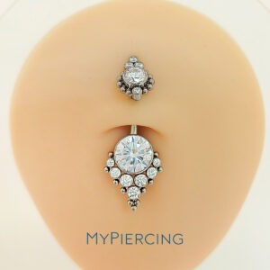 BNN TIT OPALA E 7 ZIRC BR COM TOPO DECOR E BOLINHAS (UCX1)