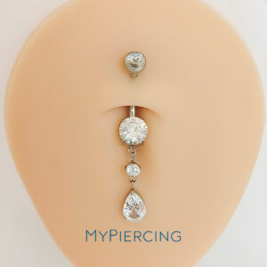 UMBIGO DUPLO P.LUZ GOTA CZ TIT (CX10)